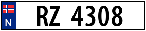 Trailer License Plate